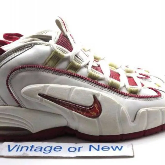 Nike air max penny 1 i white varsity red 2005 sz 10.5