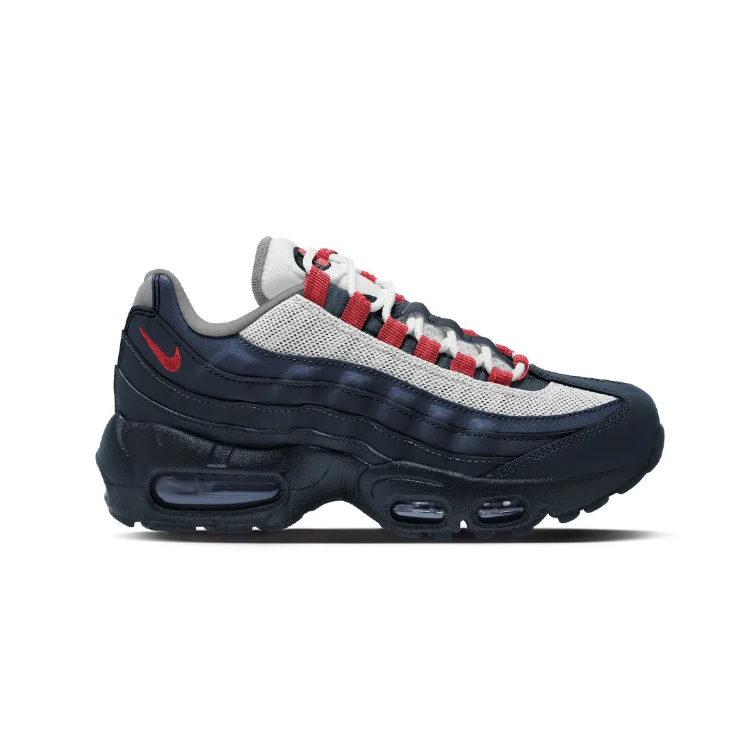 Nike Big Kids Air Max 95 Recraft (dark obsidian / track red-obsidian)