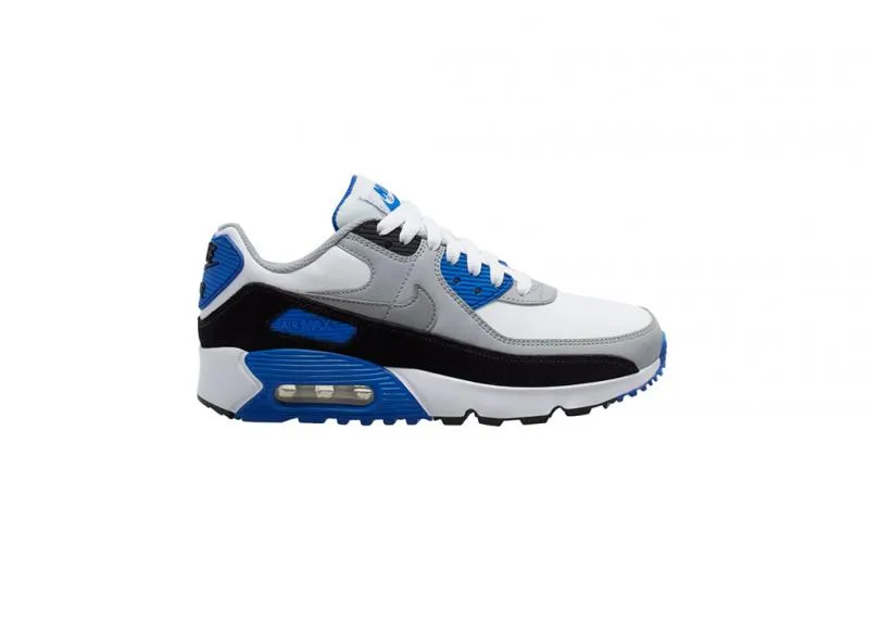 Nike - Boy - GS Air Max 90 LTR - White/Lt Smoke Grey