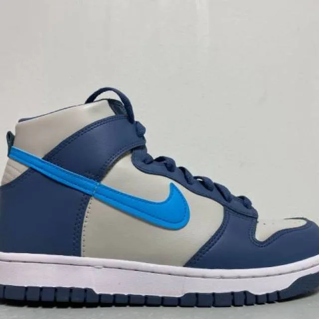 Nike dunk high gs light bone blue