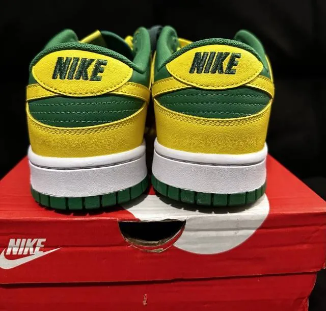 Nike dunk low retro bttys reverse brazil 11-14 apple green yellow