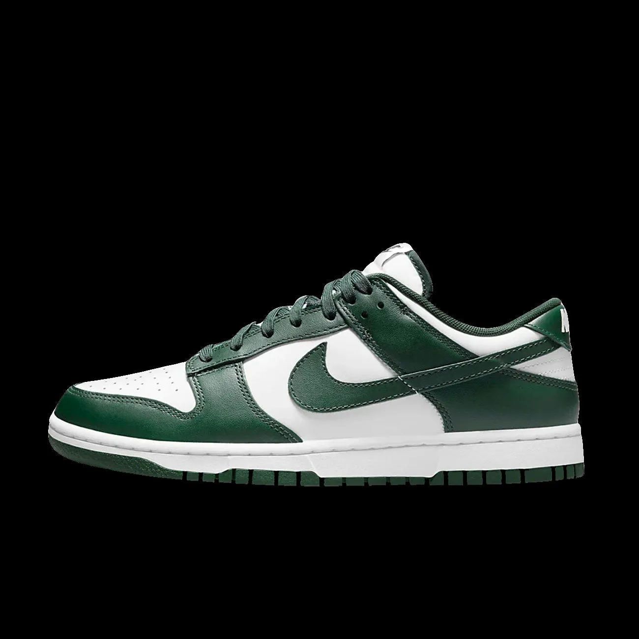 Nike Dunk Low Retro (White/Team Green-White-Total Orange)