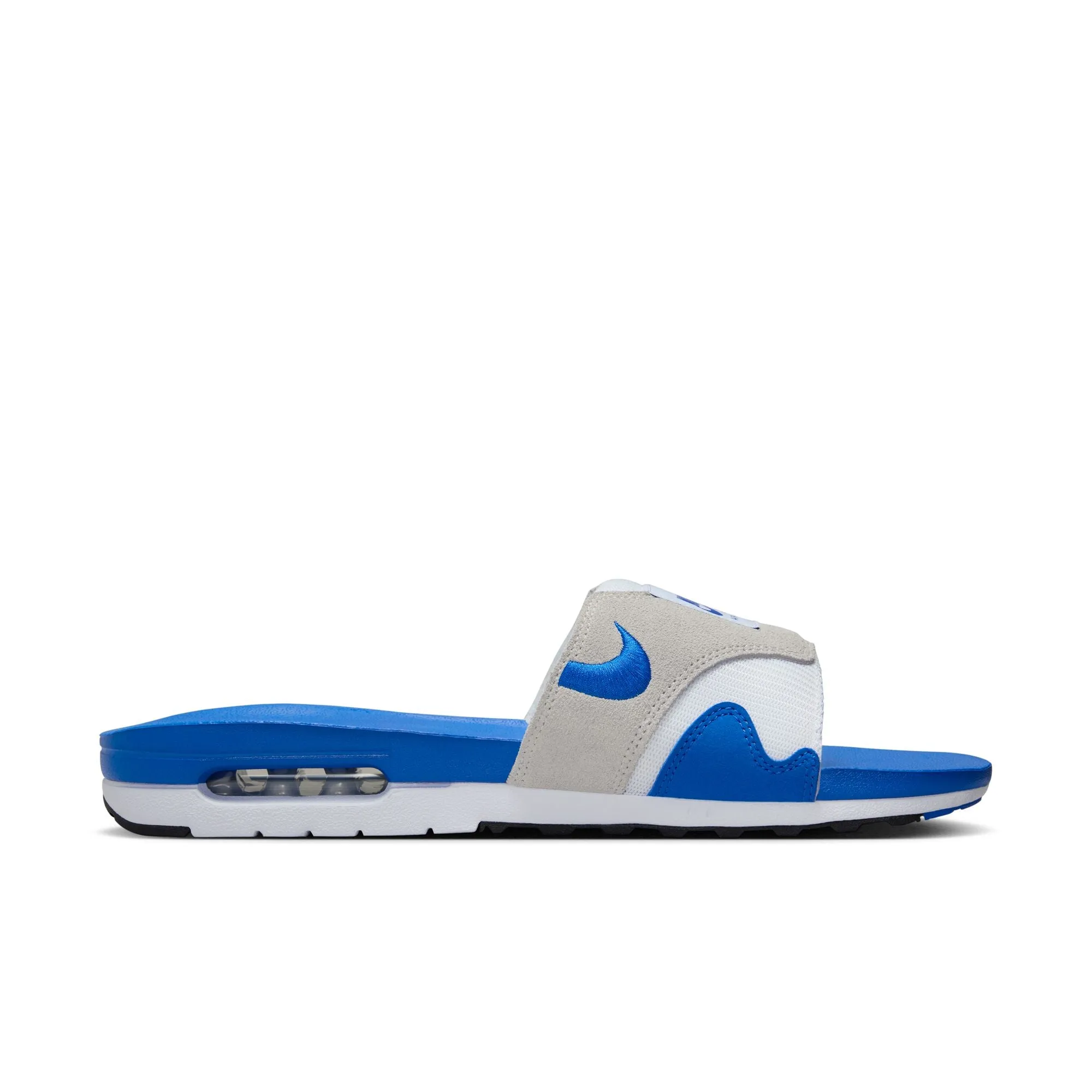 Nike - Men - Air Max 1 Slide - White/Royal Blue/Grey