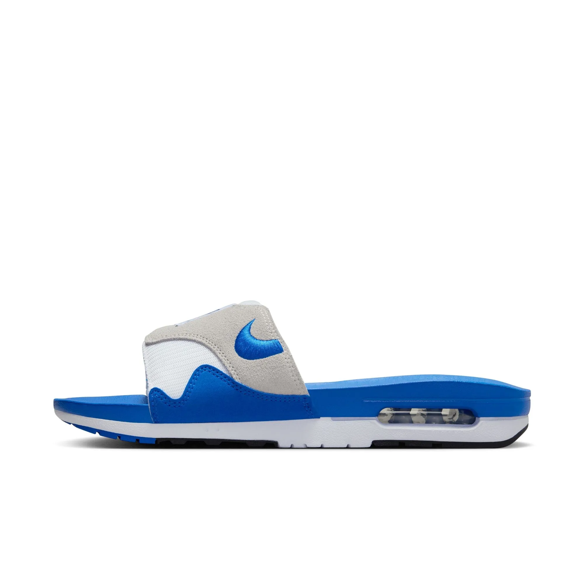 Nike - Men - Air Max 1 Slide - White/Royal Blue/Grey