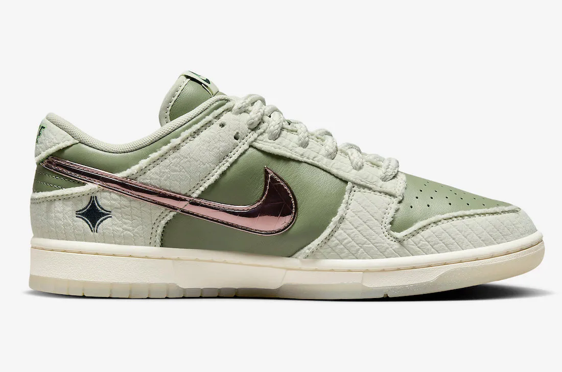 Nike SB Dunk Low Be 1 Of One Sea Glass Rose Gold Sail Deep Jungle FQ0269-001