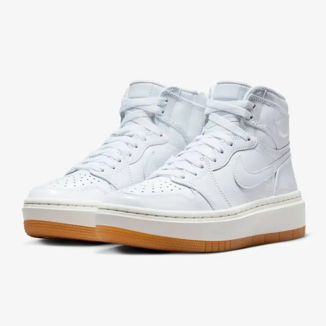 Nike women's air jordan 1 elevate high se (white gum/ white/ white/ sail/ gum light brown) sizes 5-1