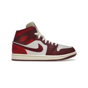 Nike women's air jordan 1 mid se (lift up/ team red/ university red/ sail/ muslin) sizes 6-10 dz2820