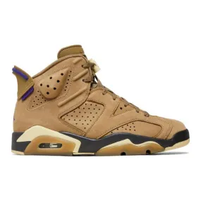 Nike women's air jordan 6 retro gore-tex (brown kelp/ team gold/ shadow brown/ court purple) women's us 5-12 fd1643-300