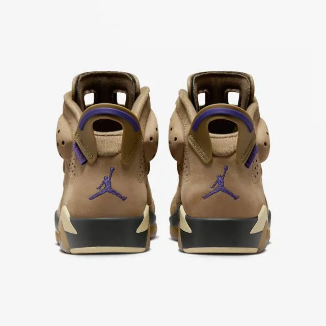 Nike women's air jordan 6 retro gore-tex (brown kelp/ team gold/ shadow brown/ court purple) women's us 5-12 fd1643-300