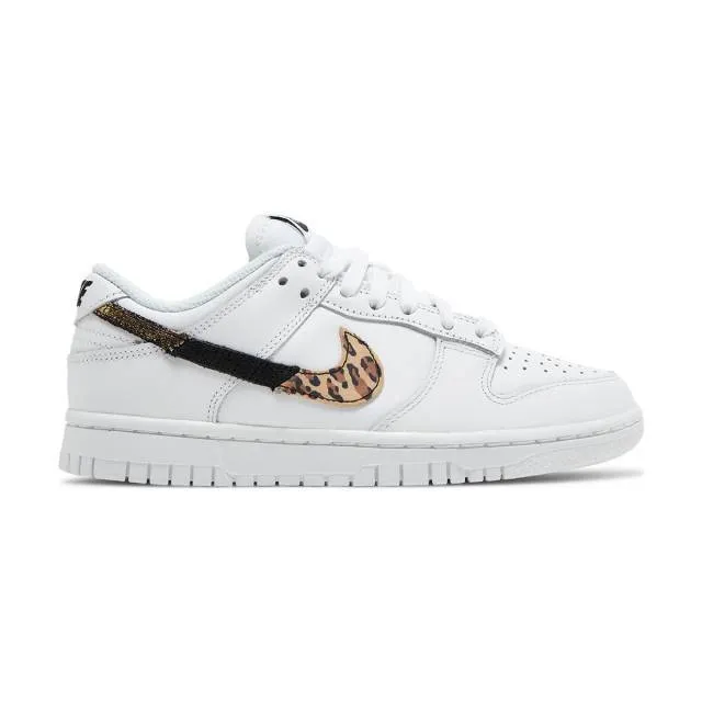 Nike women's dunk low se (primal white/ multi-color/ leopard anim