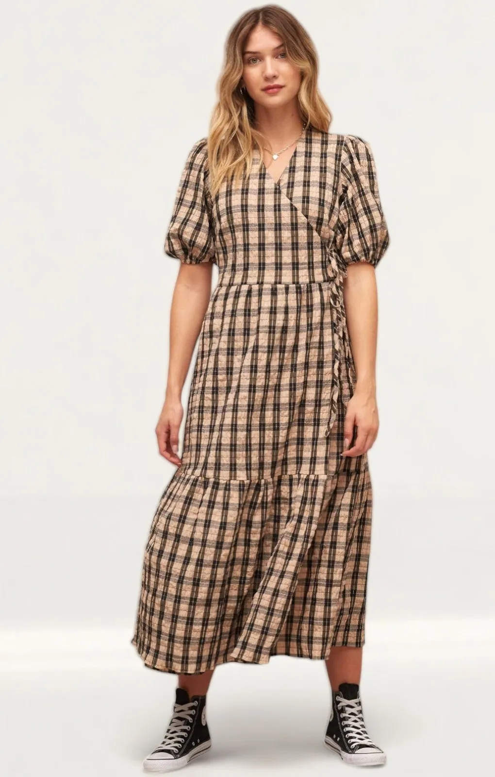 Nobody's Child Nina Wrap Midi Dress