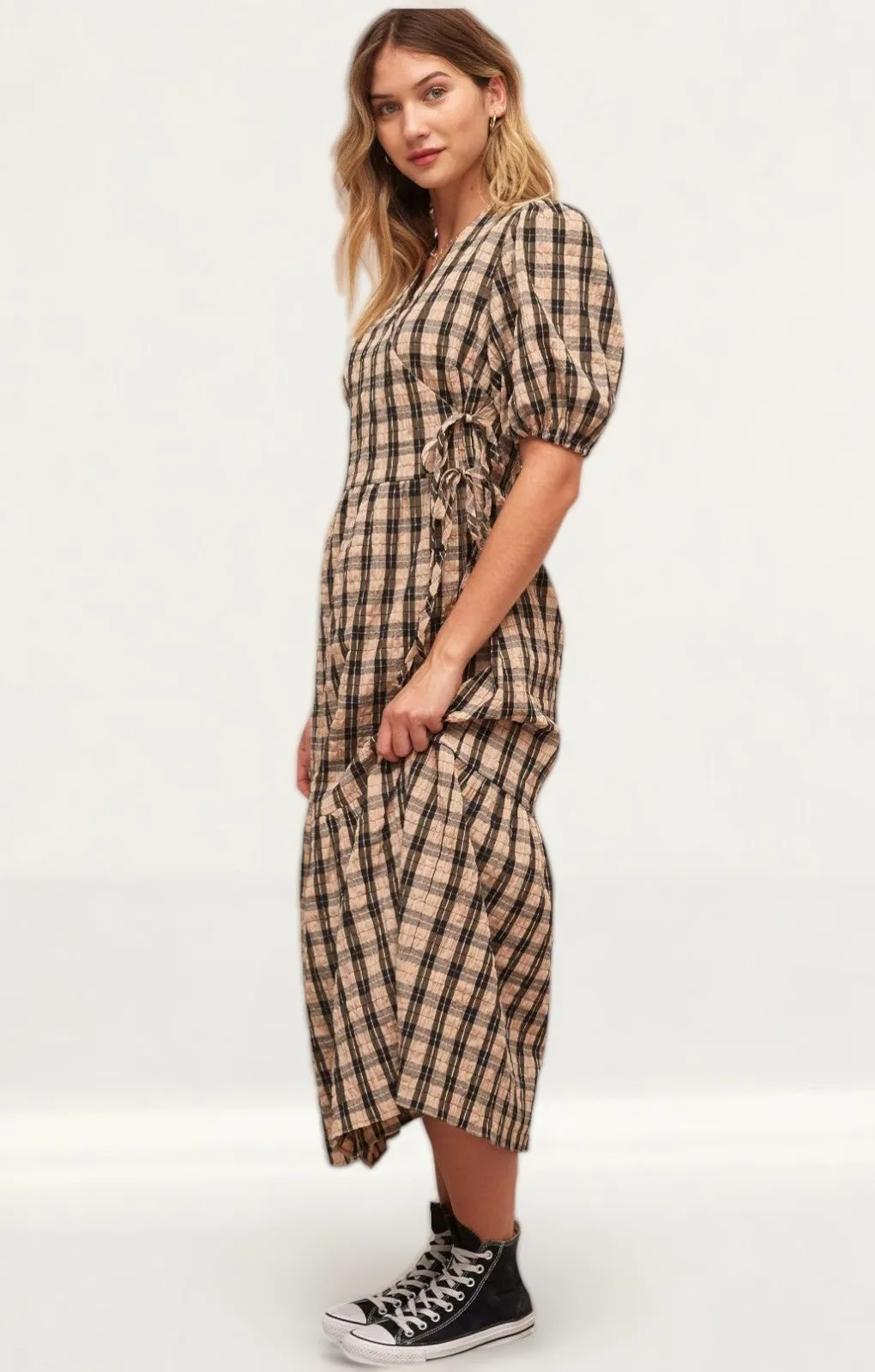 Nobody's Child Nina Wrap Midi Dress