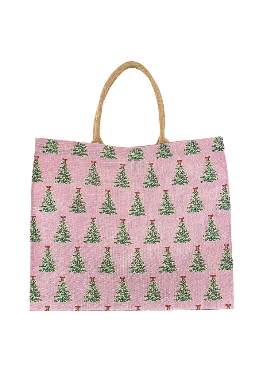 Noelle Tree Carryall Tote: Light Pink/Multi