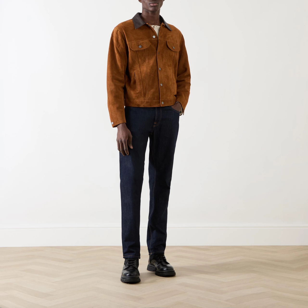 NUDIE JEANS The Sustainable Edit Danny Suede Jacket - Brown