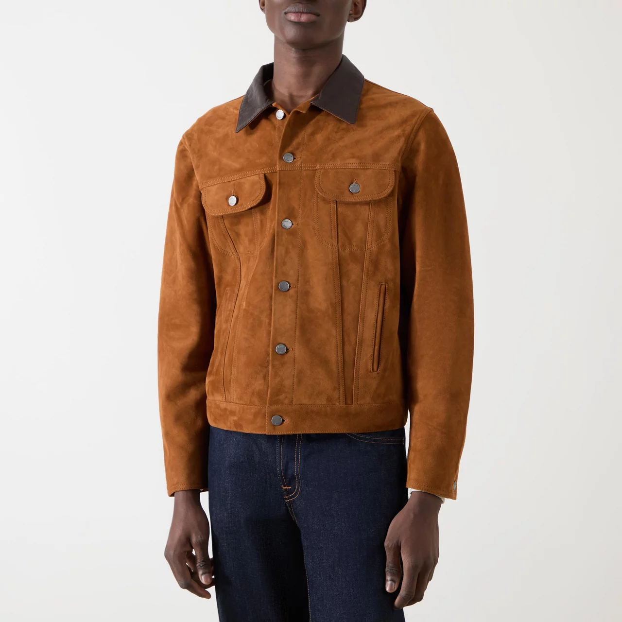 NUDIE JEANS The Sustainable Edit Danny Suede Jacket - Brown