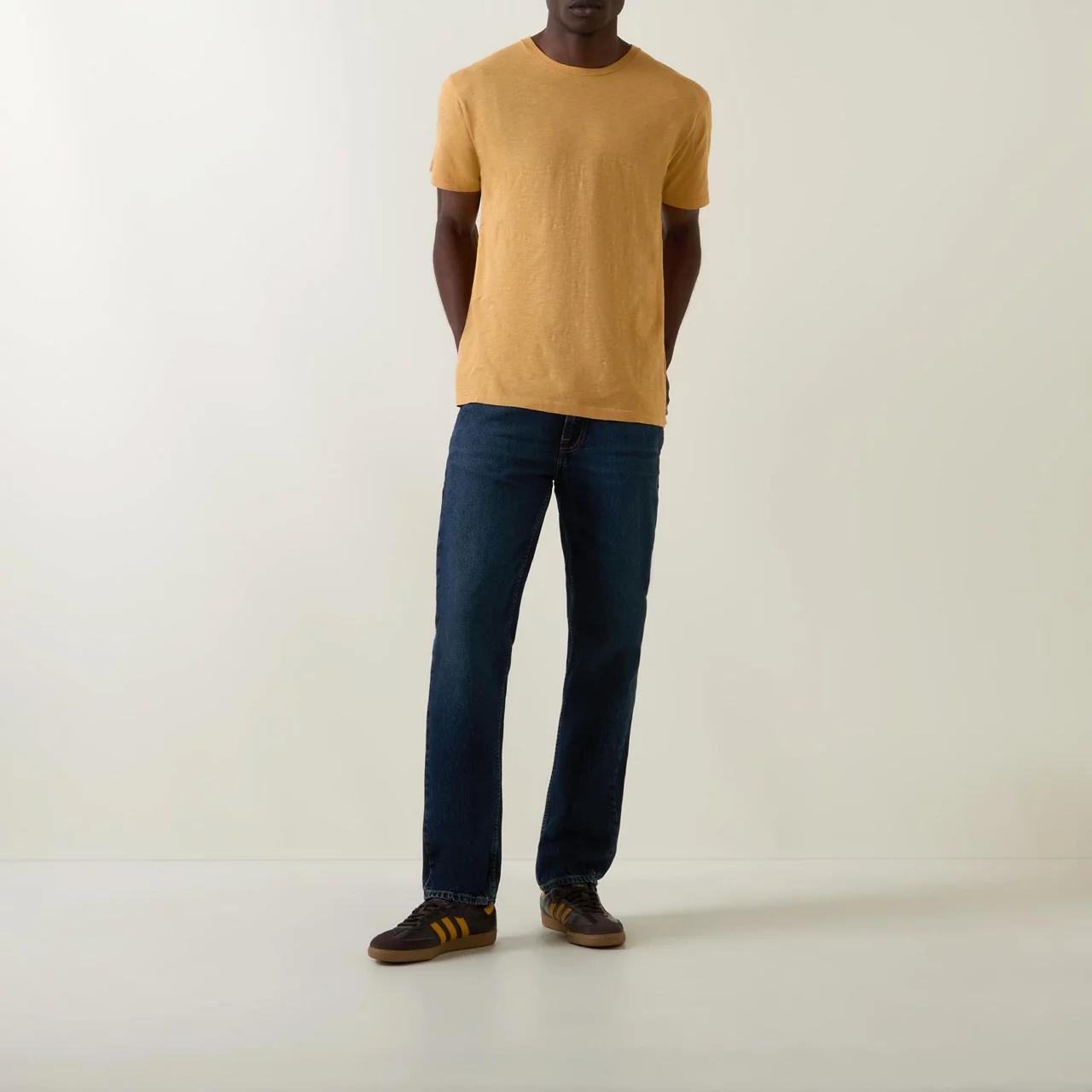 NUDIE JEANS The Sustainable Edit Roffe Slub T-Shirt - R14 Ochre