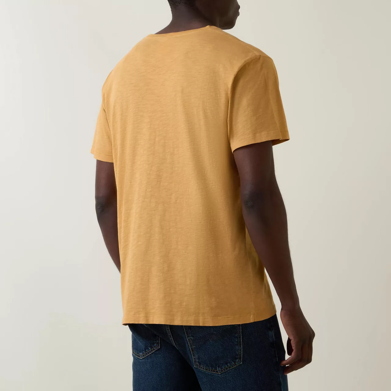 NUDIE JEANS The Sustainable Edit Roffe Slub T-Shirt - R14 Ochre