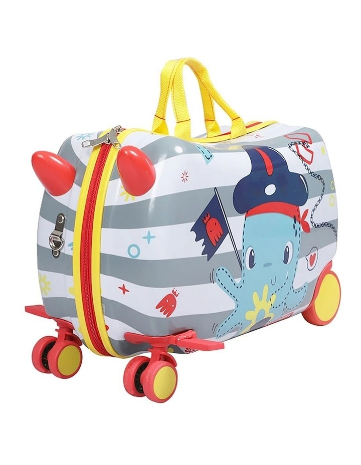 Octopus Ride On Suitcase Trolley in Multi