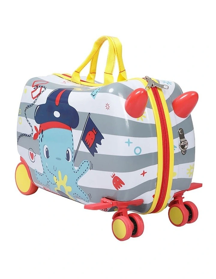 Octopus Ride On Suitcase Trolley in Multi