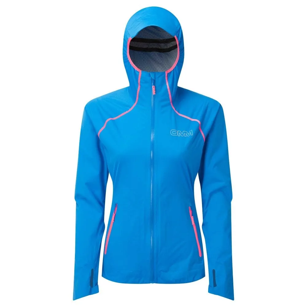 OMM  Kamleika Womens Waterproof Running Jacket with Stretch Blue