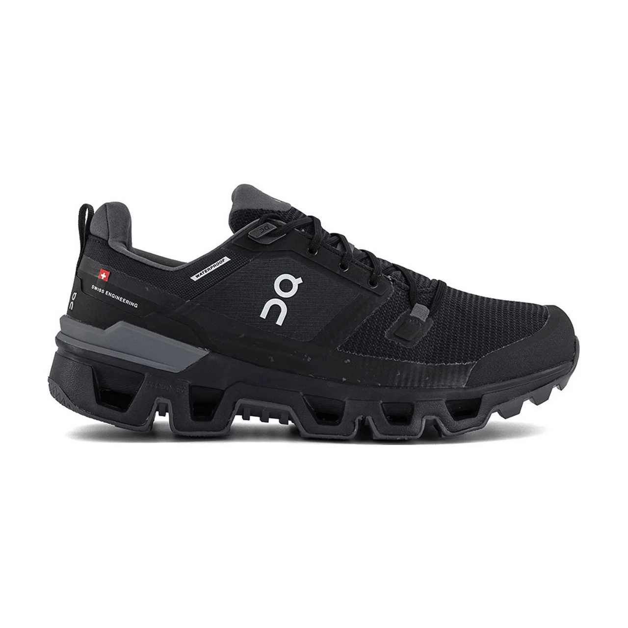 ON Cloudwander Waterproof Performance Trainers - Black