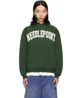 Online Ceramics Green 'Needlepoint' Hoodie