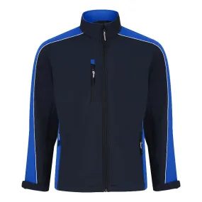 Orn Workwear Avocet Two-Tone Softshell Rain Jacket (Navy/Royal Blue)