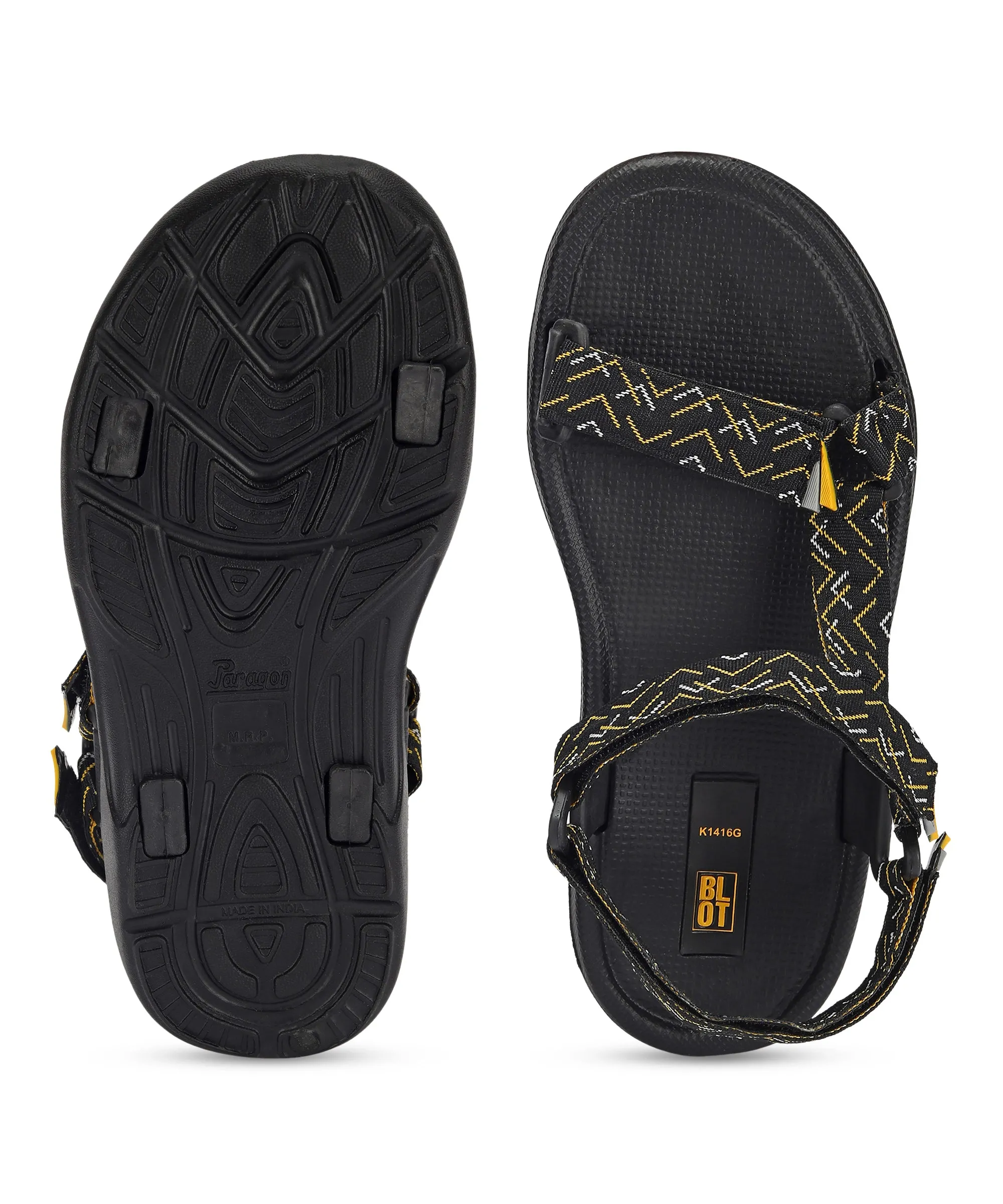 Paragon Blot EVK1416G Men Stylish Sandals | Comfortable Sandals for Daily Outdoor Use | Casual Formal Sandals with Cushioned Sol