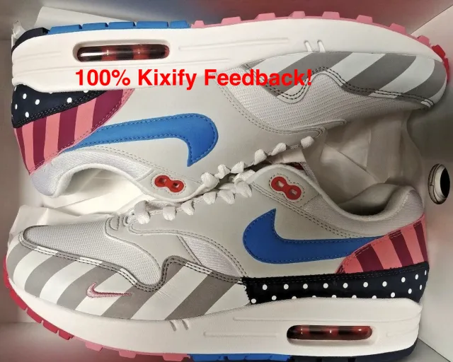 Parra x nike air max 1 white pure platinum