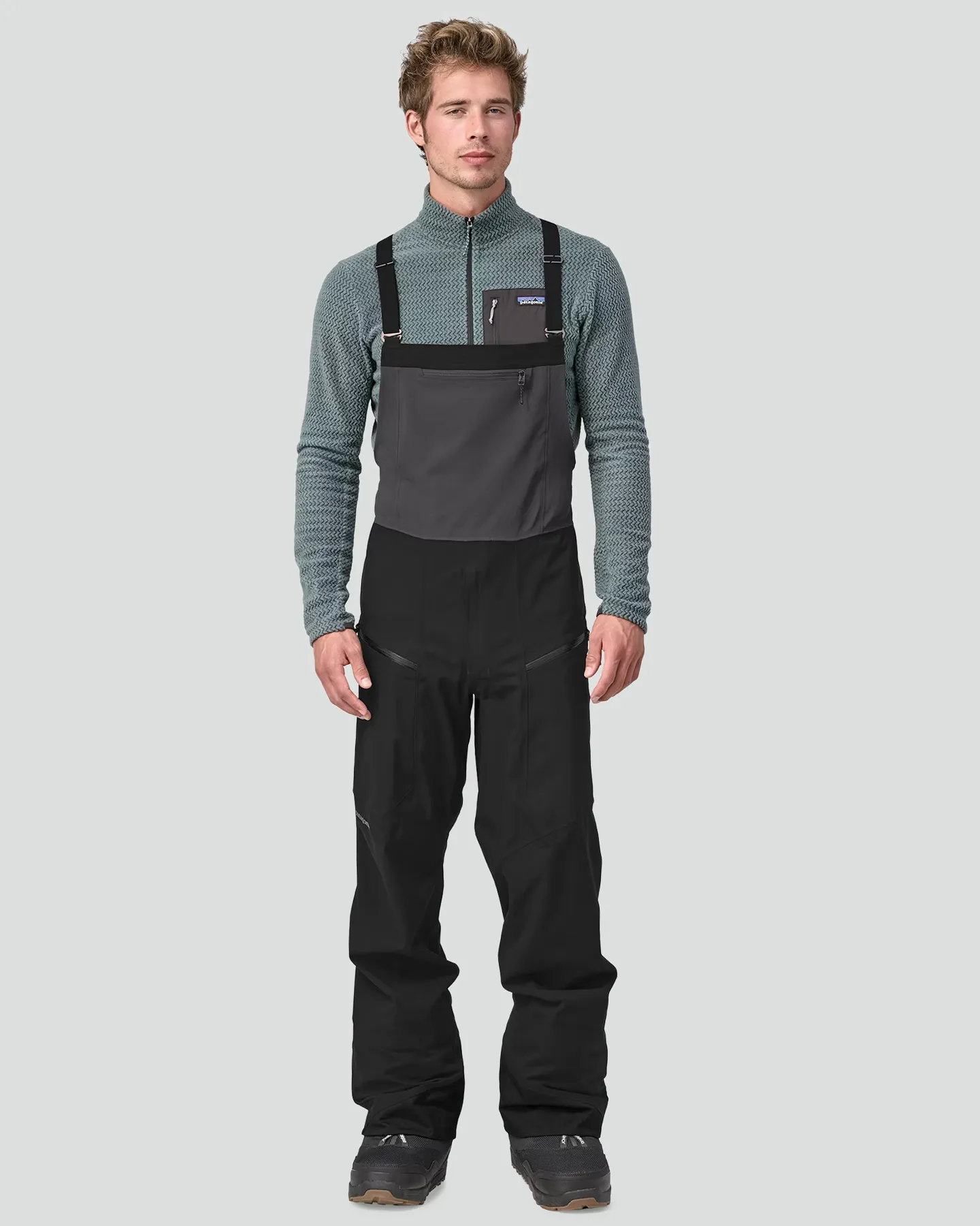 Patagonia Mens Snowdrifter Bibs - Black | SurfStitch