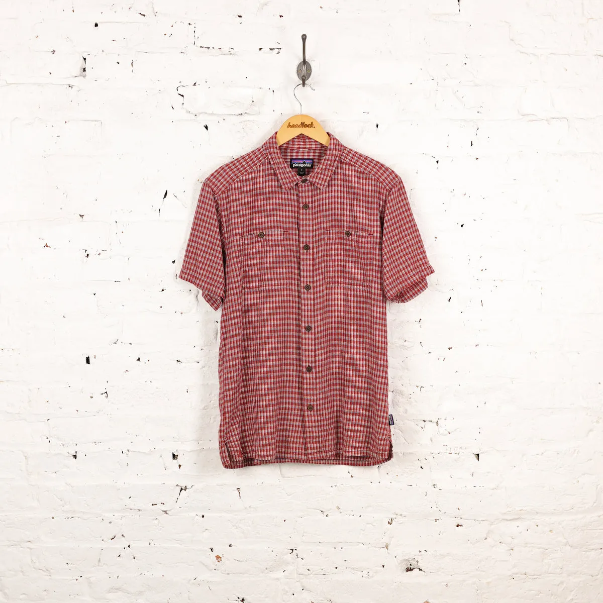 Patagonia Short Sleeve Check Shirt - Red - M