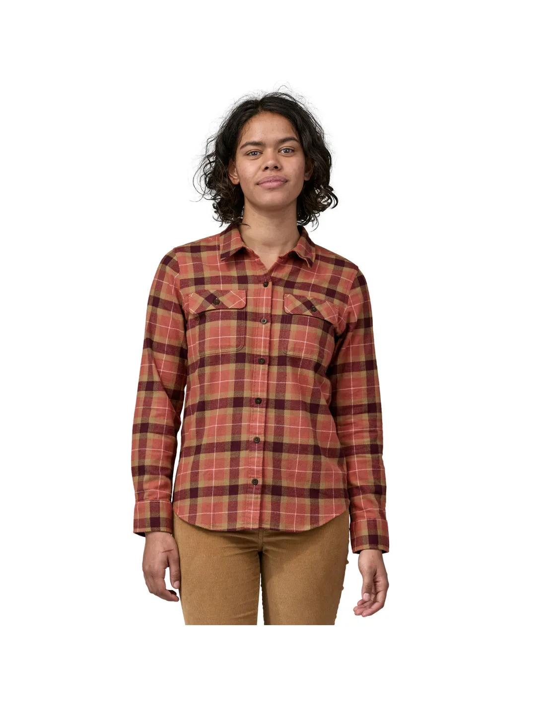 Patagonia, W's Long-Sleeved Organic Cotton Midweight Fjord Flannel Shirt