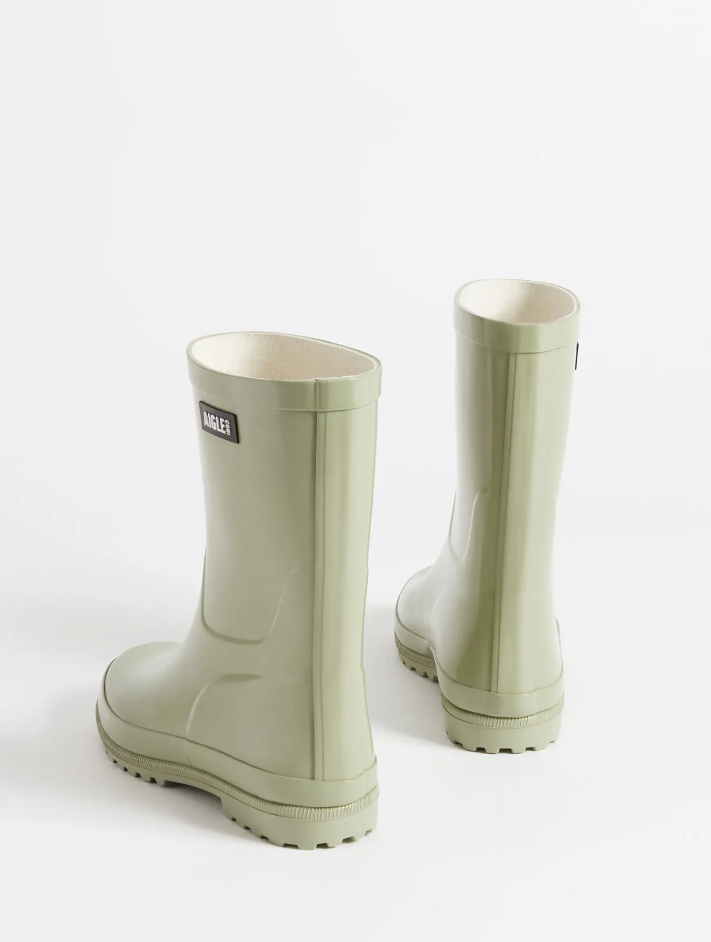 Patent ankle rain boot