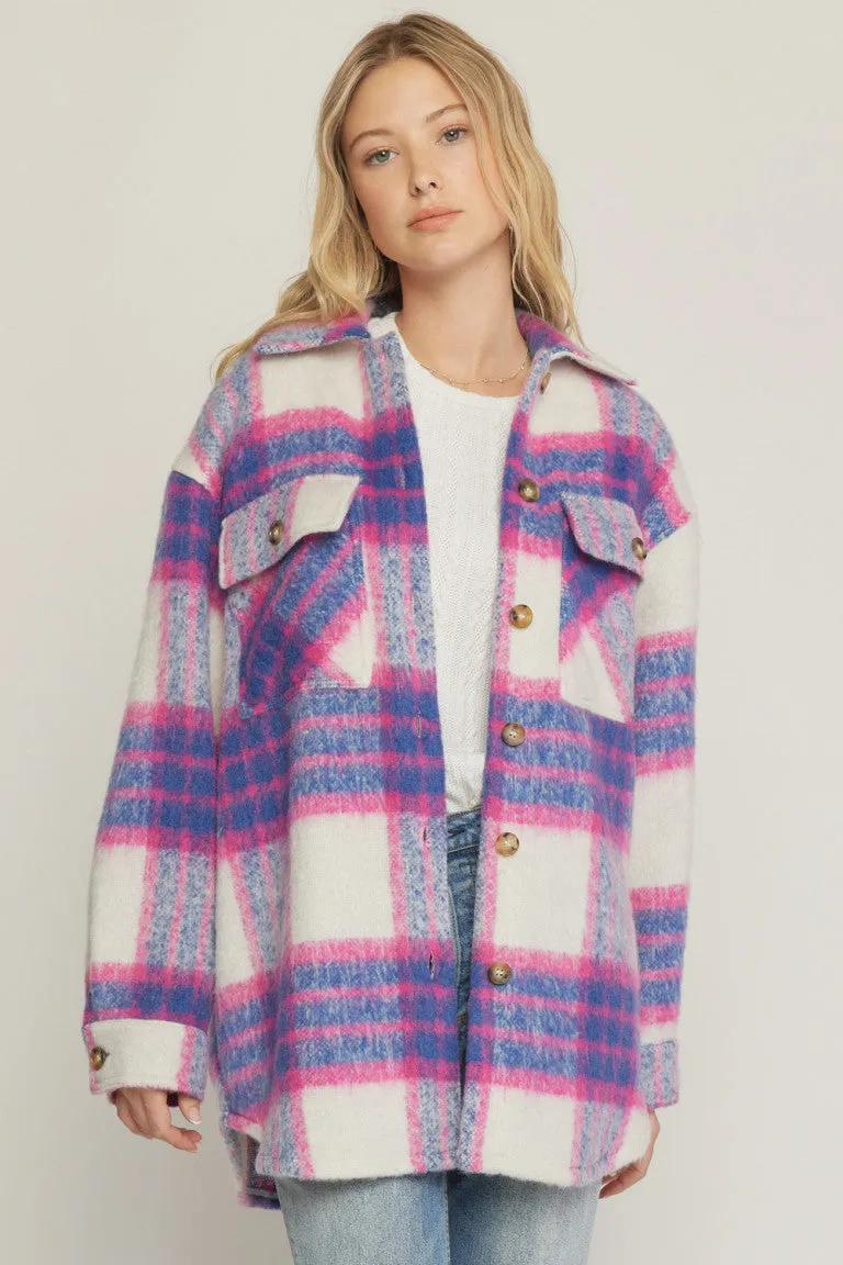 Patrizia Plaid Shacket Jacket