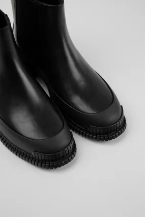 Pix Black Leather Chelsea Boot for Women