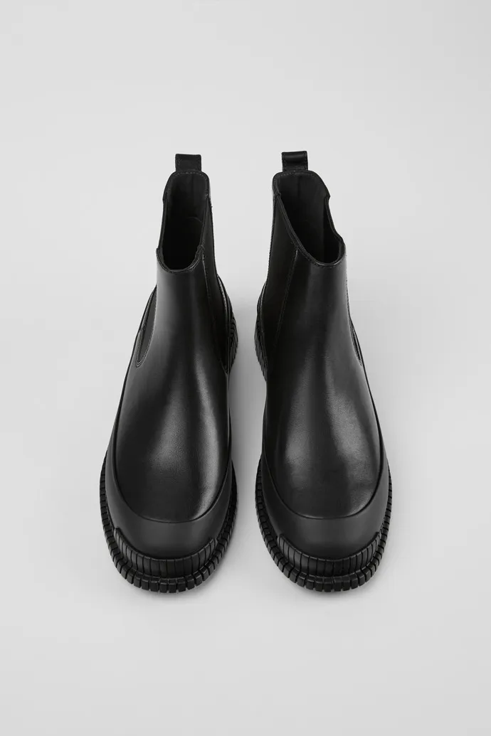 Pix Black Leather Chelsea Boot for Women