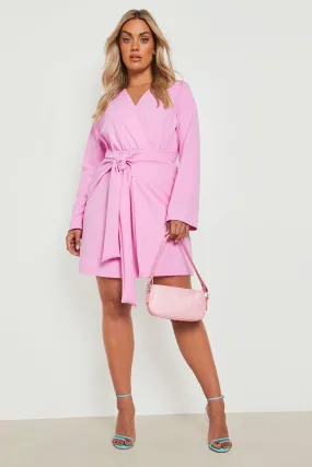 Plus Wrap Mini Dress