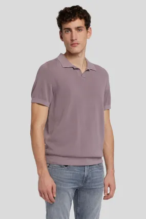 POLO COTTON TEXTURED MAUVE