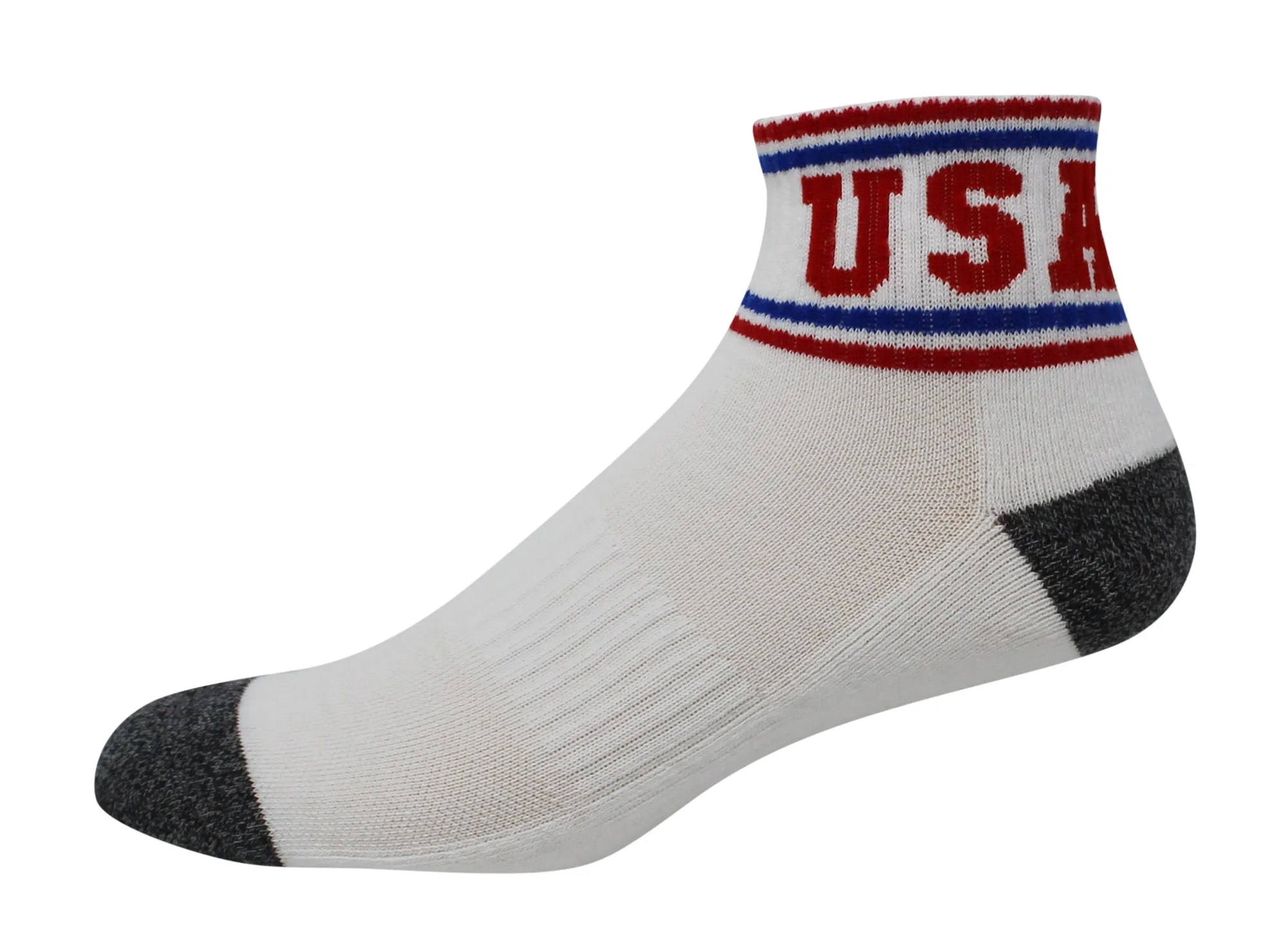 Polo Ralph Lauren Men's 3-Pack Athletic Americana Quarter Sock Polo Embroidery