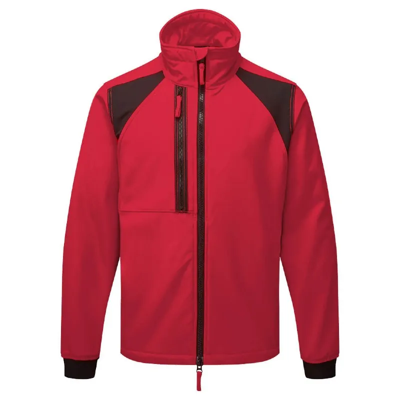 Portwest CD870 WX2 Eco Softshell Fleece-Lined Water-Resistant Technical Jacket (Deep Red)