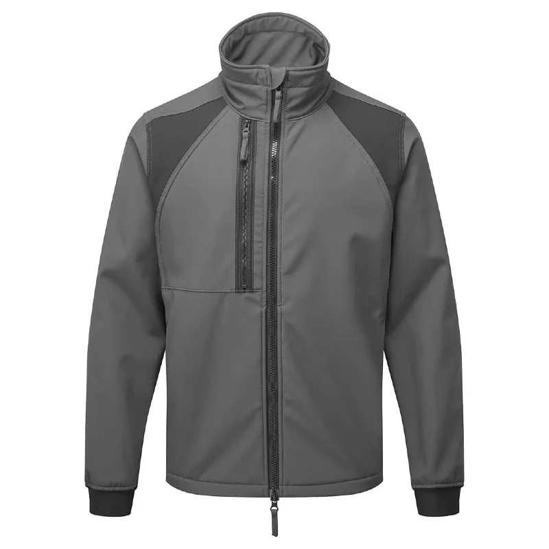 Portwest CD870 WX2 Eco Softshell Fleece-Lined Water-Resistant Technical Jacket (Metal Grey)