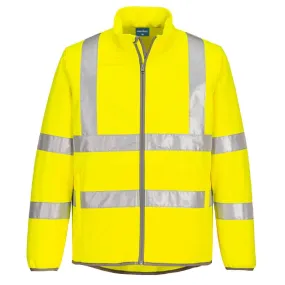 Portwest EC24 Eco-Conscious Fleece-Lined Hi-Vis Softshell Jacket (Yellow)