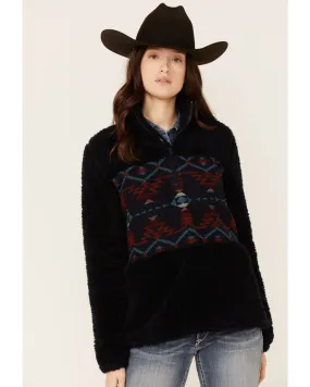 Product Name:  Outback Trading Co Women's Fleece Abigail Southwestern Henley Pullover