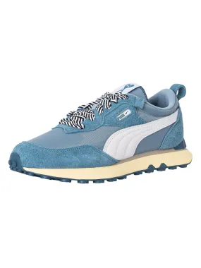 Puma Rider FV AMI Suede Trainers - Stella/White/Denim