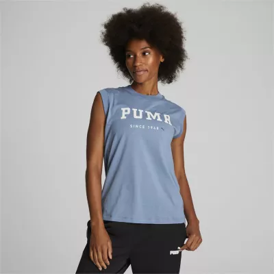 PUMA Womens Crew Neck Sleeveless Tank Top