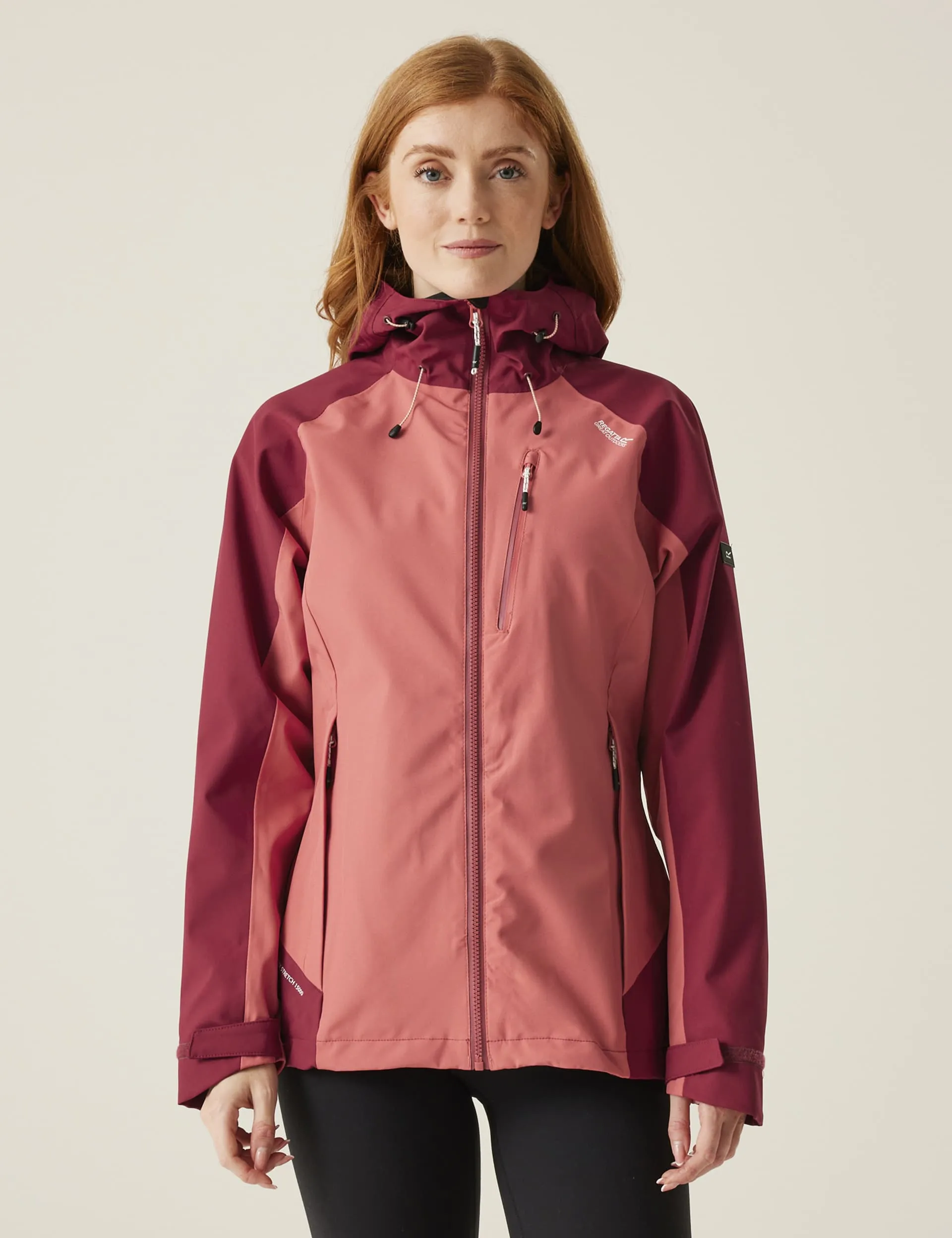 Regatta Women's Birchdale Waterproof Hooded Rain Jacket - 8 - Pink Mix, Pink Mix