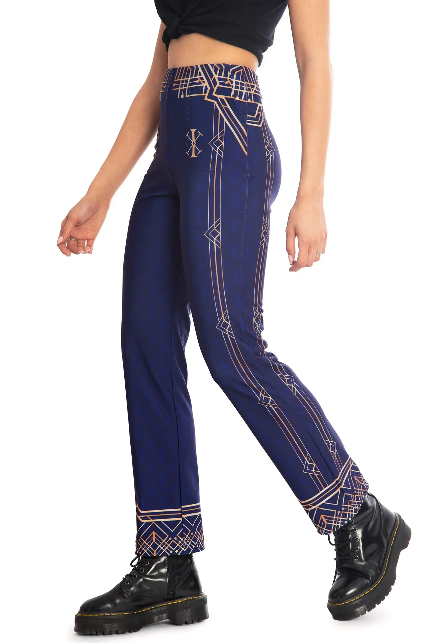 Regent Caitlyn High Waisted Straight Leg Pants