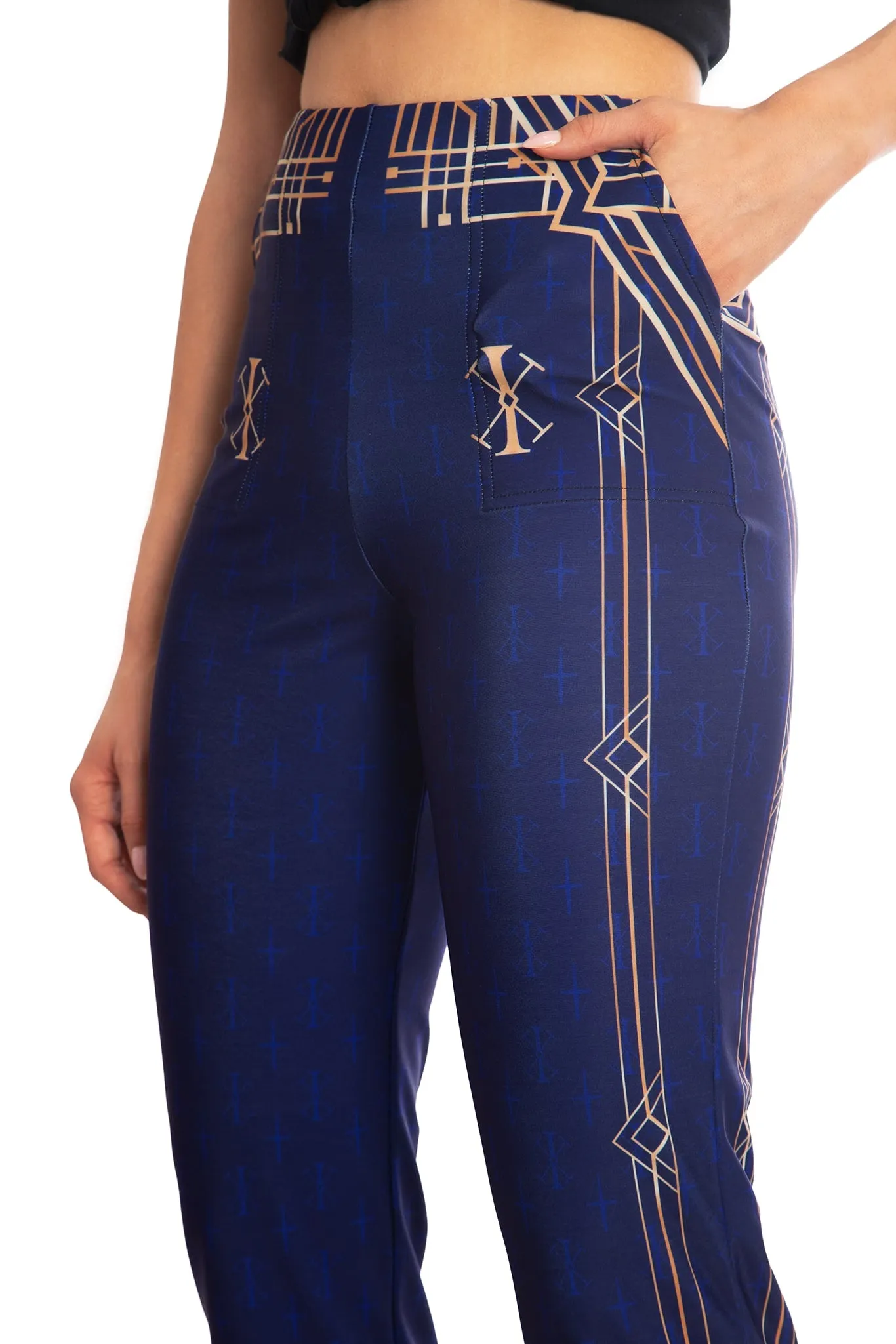 Regent Caitlyn High Waisted Straight Leg Pants