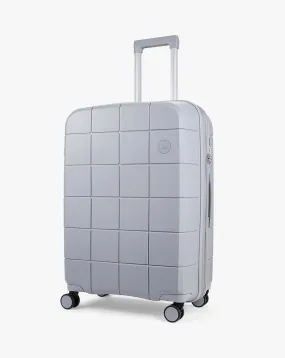 Rock Pixel Grey Medium Suitcase | Simply Be