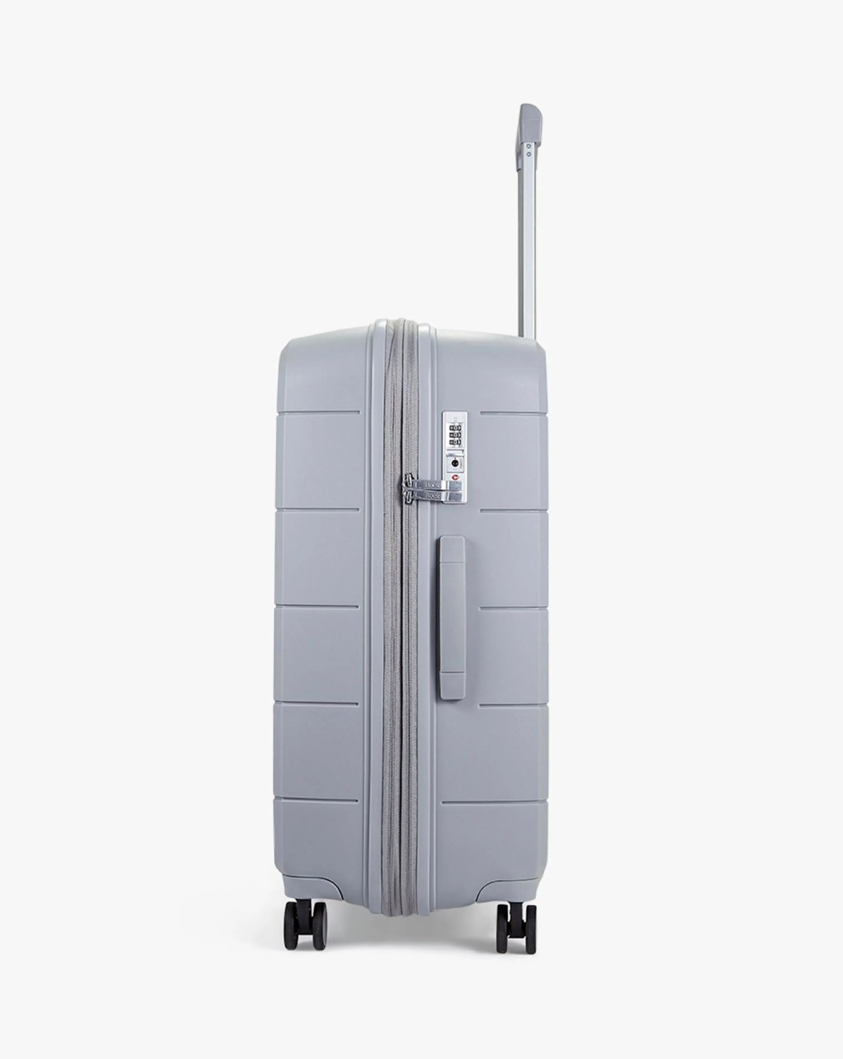 Rock Pixel Grey Medium Suitcase | Simply Be